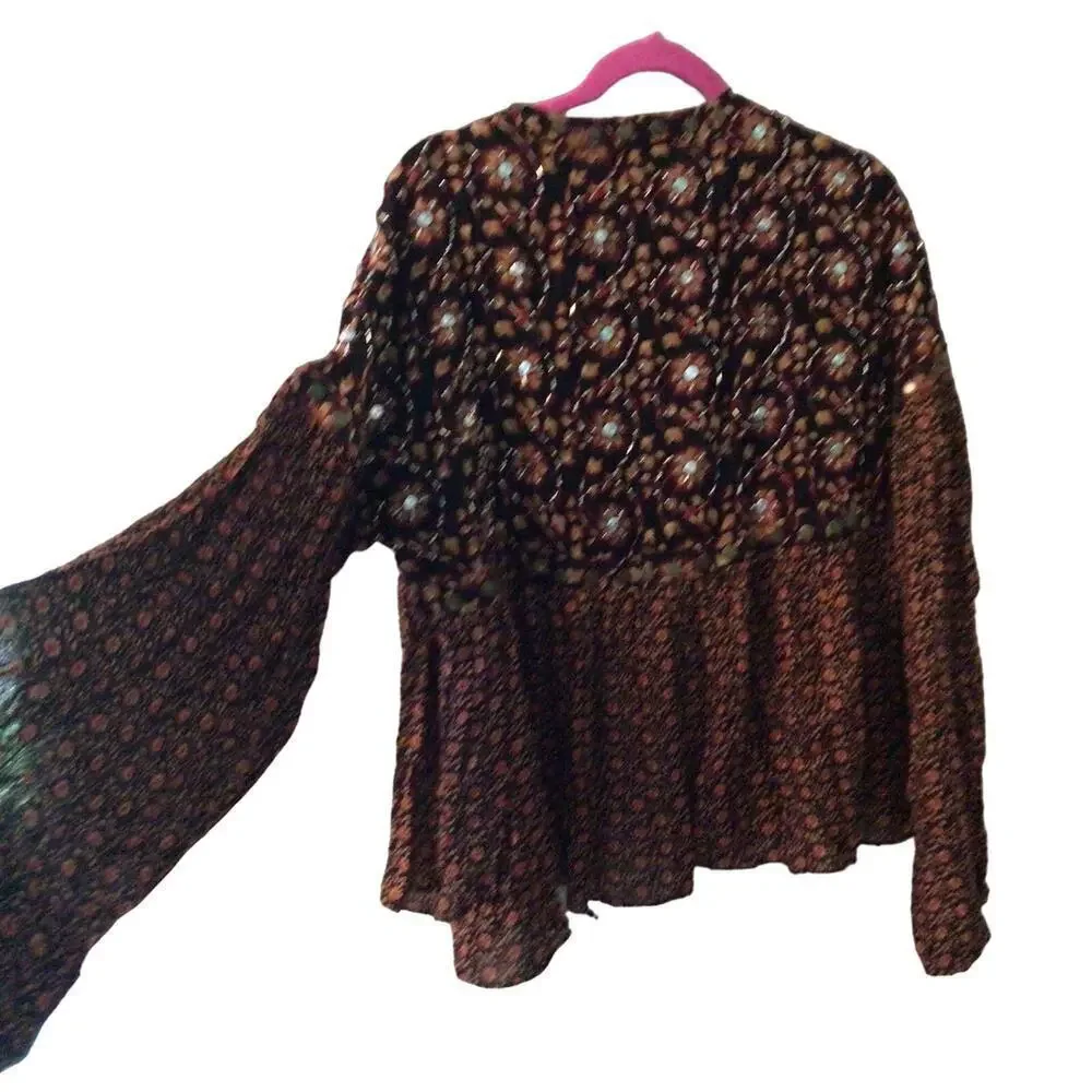 Free people Women's Malia‎ Babydoll Jacket top sz Medium